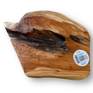 Martha Stewart Fir Wood Server Brown 13.8"x11.8" Serving Platter Trivet Hot Pad